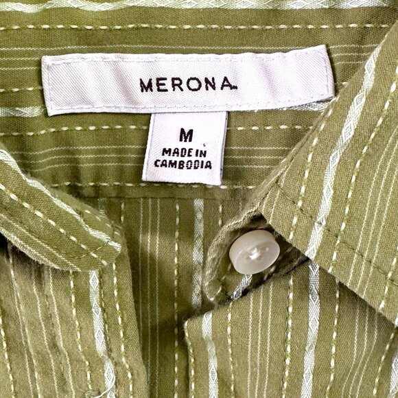 Merona Chartreuse Blouse - Picture 4 of 9